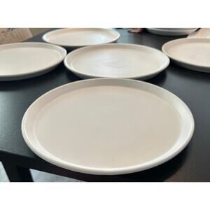 Lot of 5 Vintage Swid Powell 10.5" Dinner Plates in Cream color